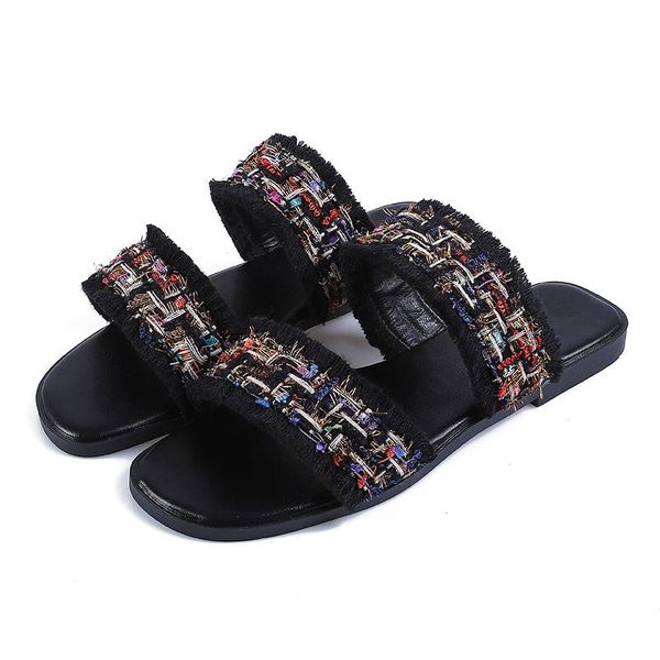 slippers women flat fashion cozy slides fur fringe flip flops summer outside beach holiday ladies shoes plus size 43, Black
slippers women flat fashion cozy slides fur fringe flip flops summer outside beach holiday ladies shoes plus size 43, Black