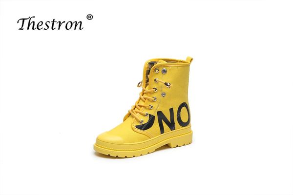 boots women's lapel letter two wear elastic rope laced motorcycle short yellow flat tooling shoes, Black
boots women's lapel letter two wear elastic rope laced motorcycle short yellow flat tooling shoes, Black