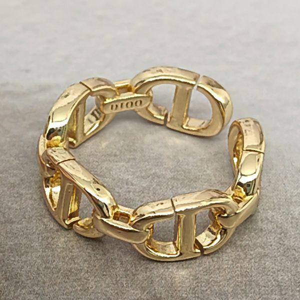 design jewelry gold letter exquisite women's fashion brass temperament popular girl's ring, Silver
design jewelry gold letter exquisite women's fashion brass temperament popular girl's ring, Silver