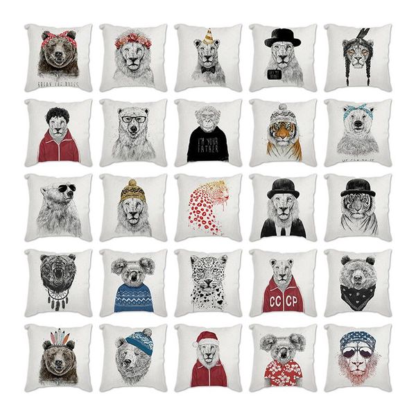 pillow case home decoration animals thin linen cushion cover decorative pillows bear tiger lion koala sofa throw pillowcase
pillow case home decoration animals thin linen cushion cover decorative pillows bear tiger lion koala sofa throw pillowcase