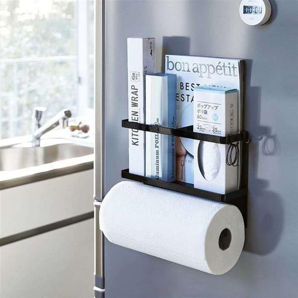 hooks & rails kitchen refrigerator rack magnetic simple type non-perforated paper towel side hanging shelf bottle storage multifunctional
hooks & rails kitchen refrigerator rack magnetic simple type non-perforated paper towel side hanging shelf bottle storage multifunctional
