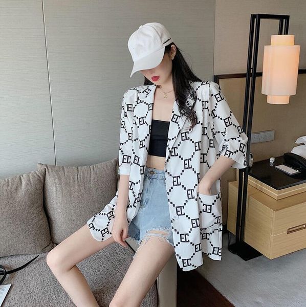spring 2021 women's suits blazers, loose personality thin section half sleeve coat, designed for independent girls, classic fashion, st, White;black
spring 2021 women's suits blazers, loose personality thin section half sleeve coat, designed for independent girls, classic fashion, st, White;black