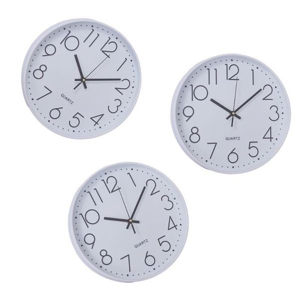 wall hanging clock 3d numbers scale plastic mute living room without battery (white) clocks
wall hanging clock 3d numbers scale plastic mute living room without battery (white) clocks