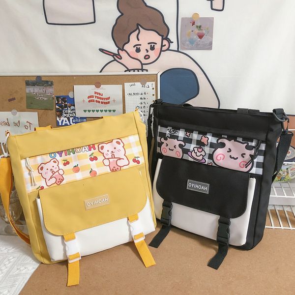canvas female summer primary school student hand carrying book college class bag make-up single shoulder
canvas female summer primary school student hand carrying book college class bag make-up single shoulder