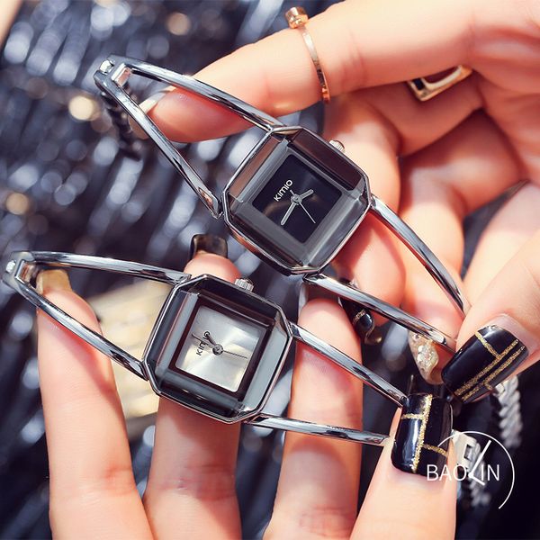 jinmio simple hollow out fashion trend watch womanhood women's atmosphere square dial bracelet watch, Slivery;brown
jinmio simple hollow out fashion trend watch womanhood women's atmosphere square dial bracelet watch, Slivery;brown