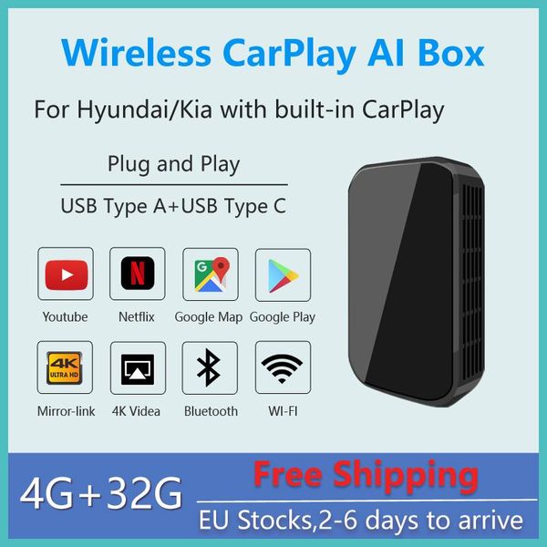 wireless carplay ai box supports youtube netflix video gps navigation, for santafe sonata kia k5 k9 kx5 kx7 with car dvd player
wireless carplay ai box supports youtube netflix video gps navigation, for santafe sonata kia k5 k9 kx5 kx7 with car dvd player