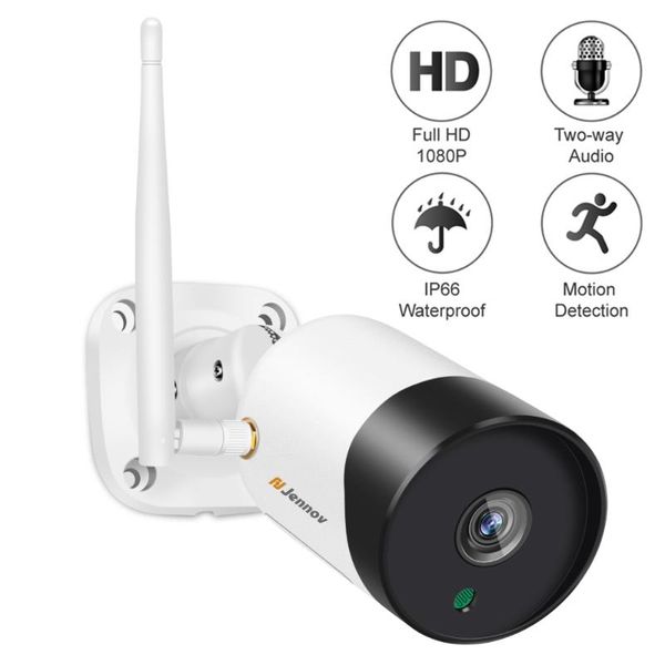 jennov wireless wifi ip camera 1080p hd 2mp security metal cameral h.264 p2p onvif two way audio outdoor cctv system cameras
jennov wireless wifi ip camera 1080p hd 2mp security metal cameral h.264 p2p onvif two way audio outdoor cctv system cameras