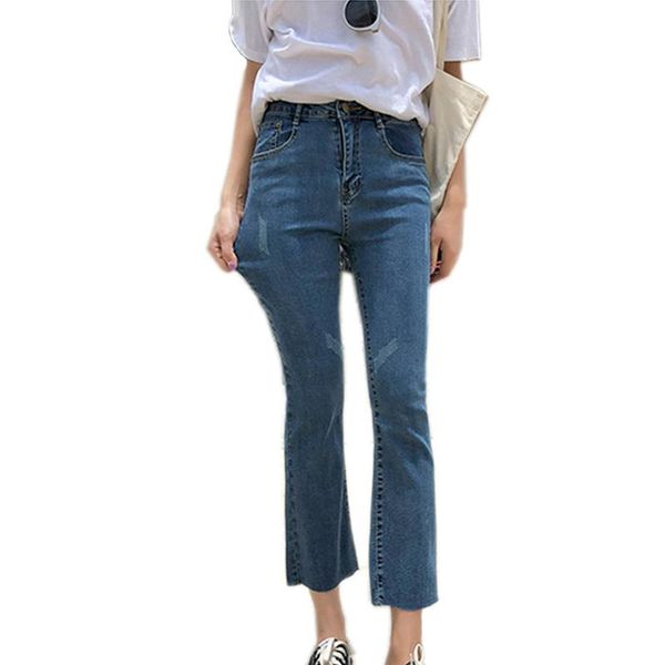 women's jeans women skinny casual stretch straight flare hole ankle length high waist summer fashion scratched slim fit denim pant, Blue
women's jeans women skinny casual stretch straight flare hole ankle length high waist summer fashion scratched slim fit denim pant, Blue