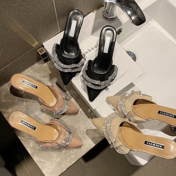 slippers wohdhe 2021 summer women high heel fashion ladies closed toe flock mules shoes outside, Black
slippers wohdhe 2021 summer women high heel fashion ladies closed toe flock mules shoes outside, Black