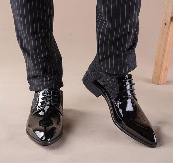 dress shoes 2021 men business patchwork chunky heel lace-up pointed toe oxford leather, Black
dress shoes 2021 men business patchwork chunky heel lace-up pointed toe oxford leather, Black