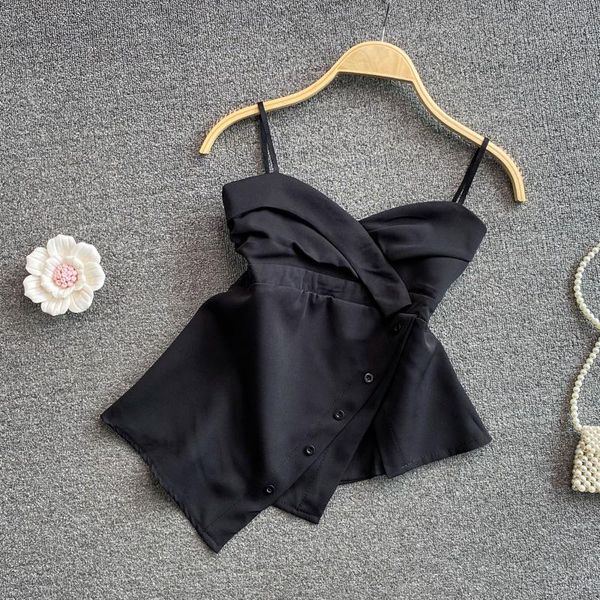 women's tanks & camis 2021 summer irregular oblique slit camisole women tank outer short tube vest bottoming bralette woman chest binde, White
women's tanks & camis 2021 summer irregular oblique slit camisole women tank outer short tube vest bottoming bralette woman chest binde, White