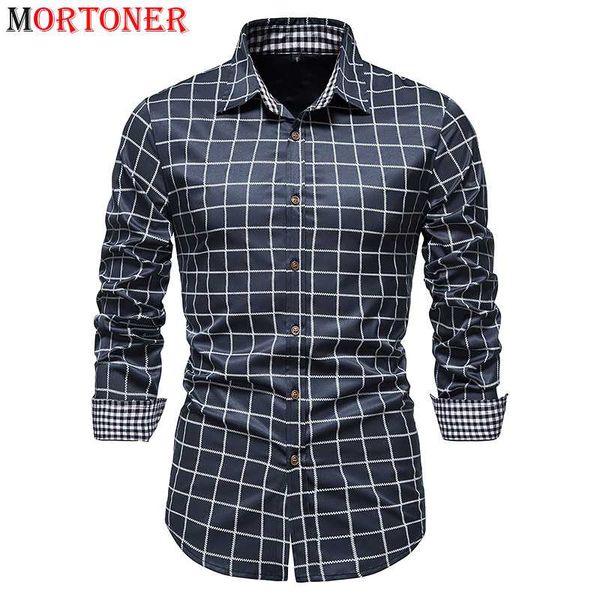 men's casual shirts mens plaid checked business formal shirt 2021 brand slim fit long sleeve dress men button down chemise homme, White;black
men's casual shirts mens plaid checked business formal shirt 2021 brand slim fit long sleeve dress men button down chemise homme, White;black