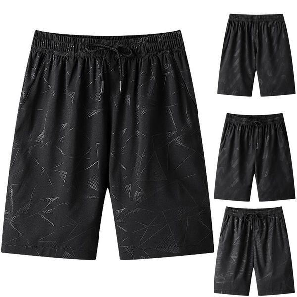 men's shorts summer ice silk quick-drying elastic sports leisure plus size beach short homme gyms fit clothing#3, White;black
men's shorts summer ice silk quick-drying elastic sports leisure plus size beach short homme gyms fit clothing#3, White;black