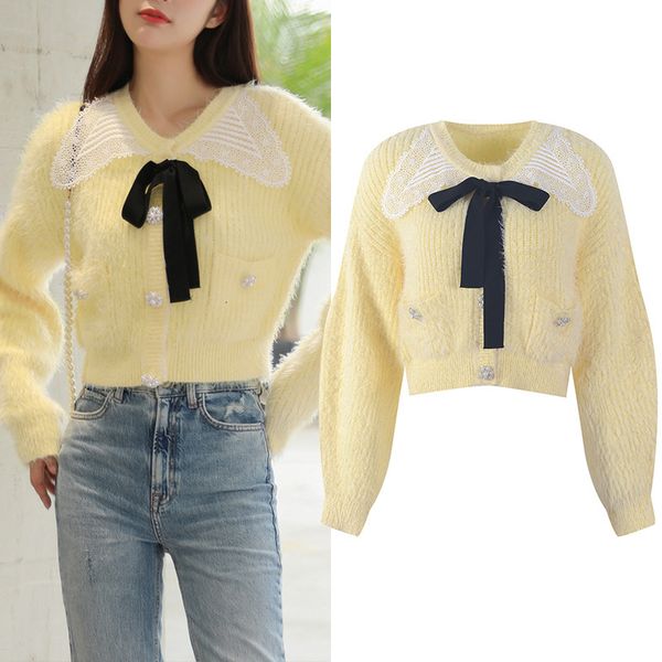 women's sweaters yellow sweatshirt women's cardigans mesh long sleeve sweet ribbon fashion streetwear kawaii japanese harajuku ko, White;black
women's sweaters yellow sweatshirt women's cardigans mesh long sleeve sweet ribbon fashion streetwear kawaii japanese harajuku ko, White;black