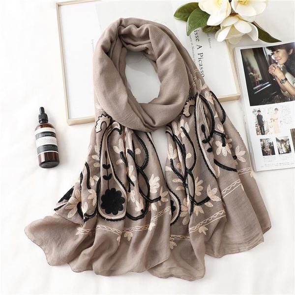 scarves women cotton scarf embroidery solid hijab pashmina foulard shawl lady wrap warm bandana 2021 headband stoles, Blue;gray
scarves women cotton scarf embroidery solid hijab pashmina foulard shawl lady wrap warm bandana 2021 headband stoles, Blue;gray