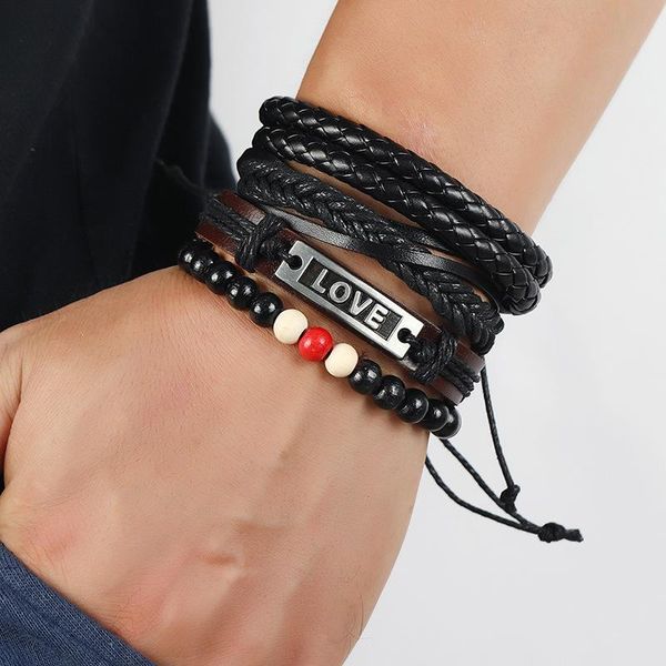 tennis vintage fashion braided leather bracelets set men's jewelry punk style wrap beads bracelets&bangles with letter love, Golden;silver
tennis vintage fashion braided leather bracelets set men's jewelry punk style wrap beads bracelets&bangles with letter love, Golden;silver