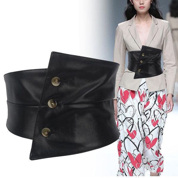 belts 2021 pu leather waist belt women vitnage autumn spring elastic strech slim corset elegant ladies irregular wide decoration, Black;brown
belts 2021 pu leather waist belt women vitnage autumn spring elastic strech slim corset elegant ladies irregular wide decoration, Black;brown