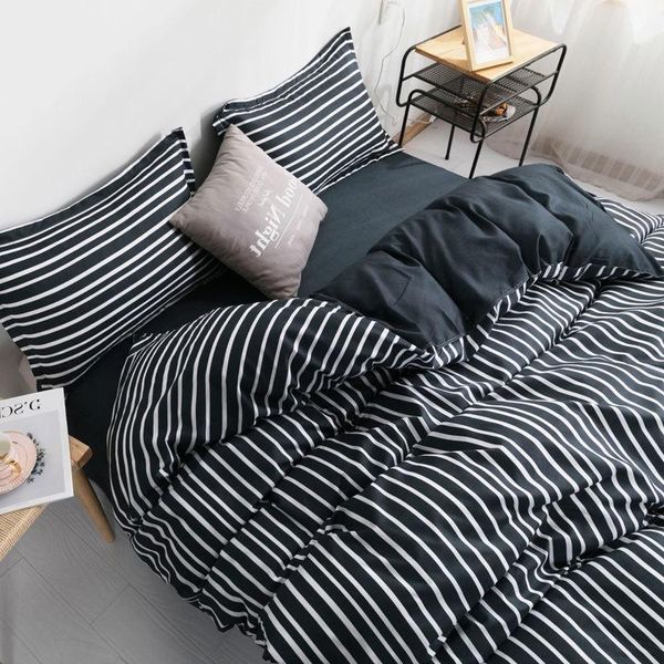 solid color stripes luxury bedding set black and white duvet cover super soft bed sheet 220x240 sets
solid color stripes luxury bedding set black and white duvet cover super soft bed sheet 220x240 sets