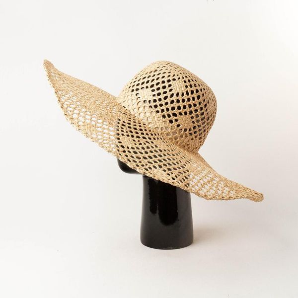 women hand-woven straw big brim beach raffia hollow out hat holiday sunscreen fashion 2021 lady cap wide hats, Blue;gray
women hand-woven straw big brim beach raffia hollow out hat holiday sunscreen fashion 2021 lady cap wide hats, Blue;gray