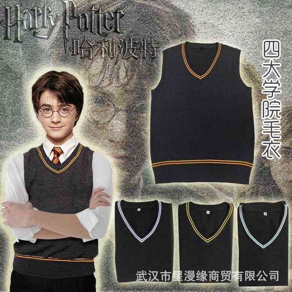 hallibote gryffindor v-neck sweater with magic robe universal shoulder uniform, Black;red
hallibote gryffindor v-neck sweater with magic robe universal shoulder uniform, Black;red