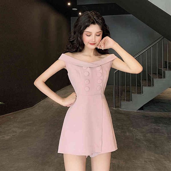 tees arrival fashion summer ladies'overalls lady elegant off simple pink temperament short chiffon, White
tees arrival fashion summer ladies'overalls lady elegant off simple pink temperament short chiffon, White