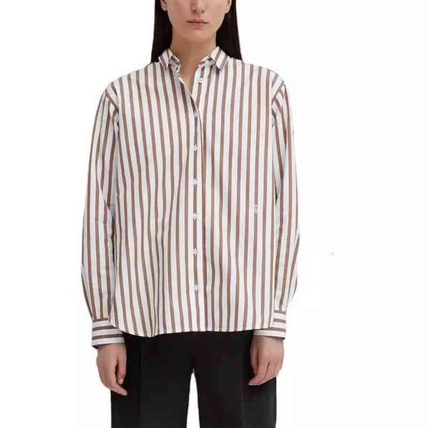 women's blouses & shirts long sleeved shirt, short front and back, classic vertical stripe, lapel, spring autumn, White
women's blouses & shirts long sleeved shirt, short front and back, classic vertical stripe, lapel, spring autumn, White
