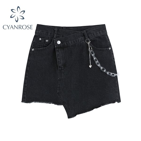 summer jeans short gothic harajuku fashion y2k high waist trouser vintage irregular design black denim female 210624, White;black
summer jeans short gothic harajuku fashion y2k high waist trouser vintage irregular design black denim female 210624, White;black