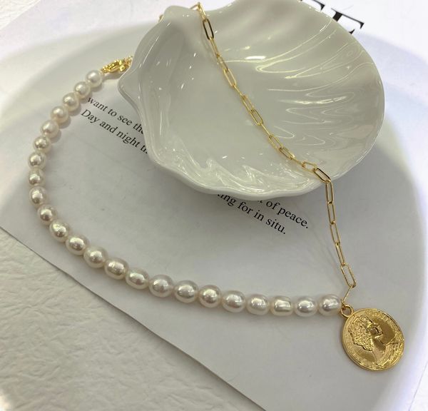 handmade retro necklace chain pearl necklaces fashion vintage chic natural 6-7mm bright rice type pearls adjustable tail chains for valentin, Silver
handmade retro necklace chain pearl necklaces fashion vintage chic natural 6-7mm bright rice type pearls adjustable tail chains for valentin, Silver