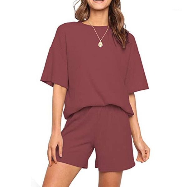 women's tracksuits 2021 summer style ladies casual fashion 95% cotton ribbed solid color round neck short sleeve two-piece suit wholesa, Gray
women's tracksuits 2021 summer style ladies casual fashion 95% cotton ribbed solid color round neck short sleeve two-piece suit wholesa, Gray