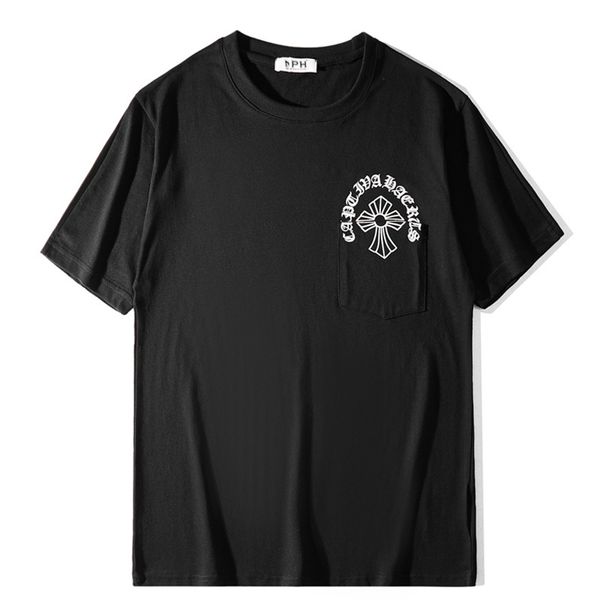 2020 summer new fashion brand patchwork pocket cross letter printing couple's short sleeve t-shirt for men and, White;black
2020 summer new fashion brand patchwork pocket cross letter printing couple's short sleeve t-shirt for men and, White;black