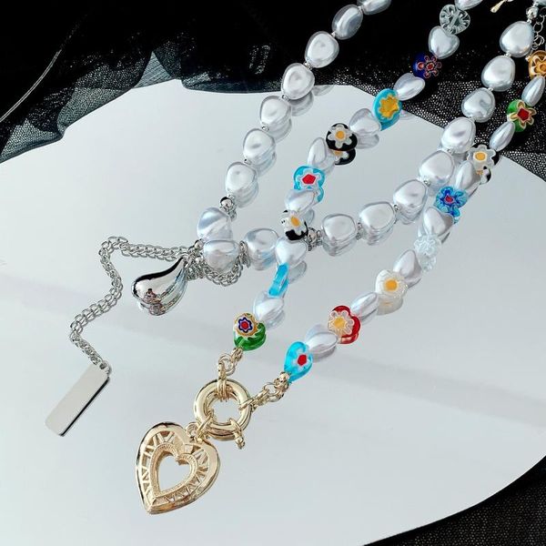 chains flower love pearl necklace female bohemian beaded clavicle chain korea jewelry wholesale, Silver
chains flower love pearl necklace female bohemian beaded clavicle chain korea jewelry wholesale, Silver