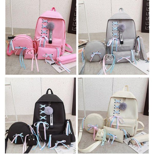 5pcs canvas backpack ribbon handbag shoulder drawstring bag pencil case set lx9f school bags
5pcs canvas backpack ribbon handbag shoulder drawstring bag pencil case set lx9f school bags
