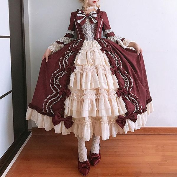 casual dresses elegant long medieval vintage gothic court square collar party dress women lace patchwork bow winter vestidos robe, Black;gray
casual dresses elegant long medieval vintage gothic court square collar party dress women lace patchwork bow winter vestidos robe, Black;gray