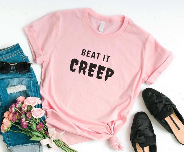 beat it creep cotton women casual funny yong girl tee hipster drop s 325, White
beat it creep cotton women casual funny yong girl tee hipster drop s 325, White