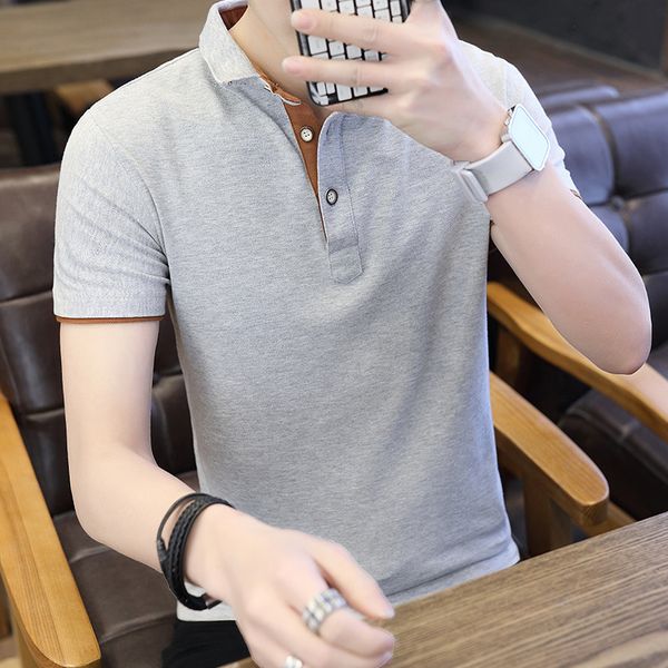 summer cotton short sleeve polo shirt men's casual solid color lapel t-shirt youth t-shirt fashion men's thin, Black
summer cotton short sleeve polo shirt men's casual solid color lapel t-shirt youth t-shirt fashion men's thin, Black