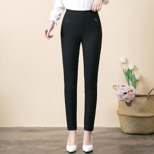 women's pants & capris ladies office work wear high waist suit elastic slim ol career pencil women middle-aged long trousers plus size, Black;white
women's pants & capris ladies office work wear high waist suit elastic slim ol career pencil women middle-aged long trousers plus size, Black;white