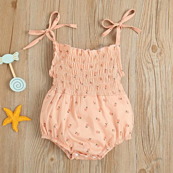 clothing sets cute sleeveless spaghetti strap floral print smocked toddler kids infant bodysuits born baby girls tie rompers, White
clothing sets cute sleeveless spaghetti strap floral print smocked toddler kids infant bodysuits born baby girls tie rompers, White