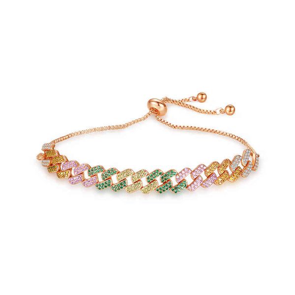 luoteemi fashion brass chain jewelry zircon micro pave zirconia style charm woman cuban link bracelet, Golden;silver
luoteemi fashion brass chain jewelry zircon micro pave zirconia style charm woman cuban link bracelet, Golden;silver