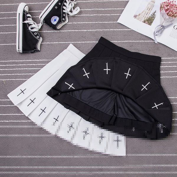 fresh 2021 sweet women design feeling high waist pleated skirt elastic cross embroidery black skirts
fresh 2021 sweet women design feeling high waist pleated skirt elastic cross embroidery black skirts