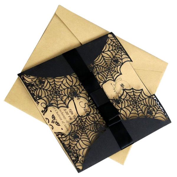 greeting cards 10pcs creative cut invitations hollow horror party spiderweb design with bowknots (black)
greeting cards 10pcs creative cut invitations hollow horror party spiderweb design with bowknots (black)