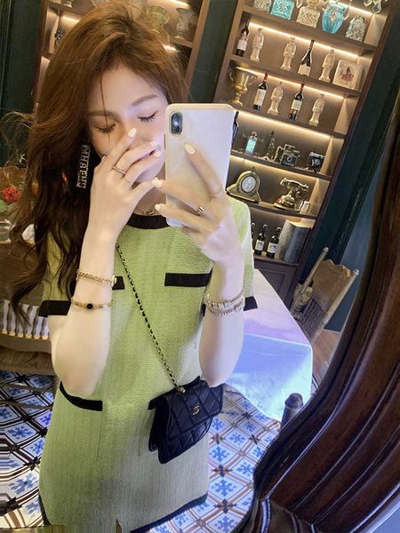 short 3417#a skirt temperament small fragrance foreign style age reducing drs female summer first love gentle, Black
short 3417#a skirt temperament small fragrance foreign style age reducing drs female summer first love gentle, Black