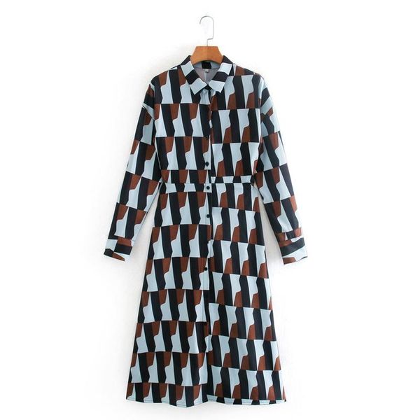 casual dresses street wear dress women long sleeve shirt printed turn down collar midi party vacation office nx9919, Black;gray
casual dresses street wear dress women long sleeve shirt printed turn down collar midi party vacation office nx9919, Black;gray