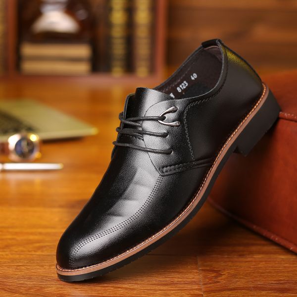 luxury designers shoes men dress business casual leather shoes fashion pu lace-up round head classic elgant social office drivin, Black
luxury designers shoes men dress business casual leather shoes fashion pu lace-up round head classic elgant social office drivin, Black