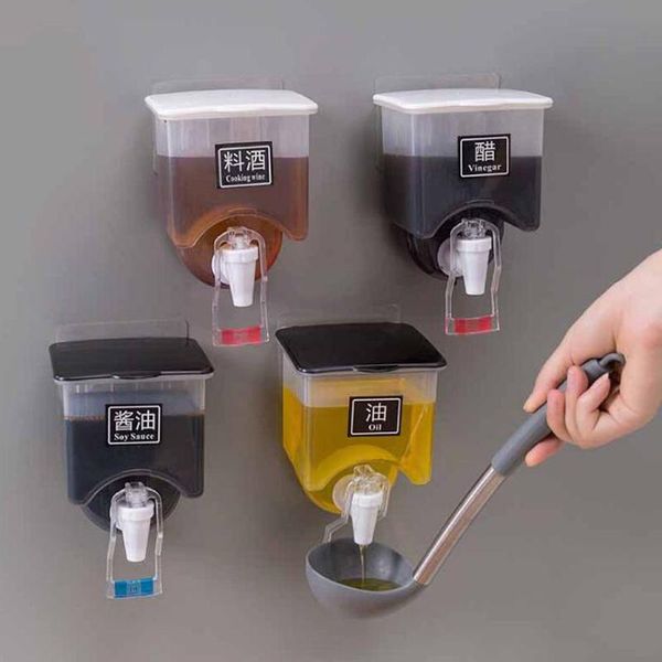 storage bottles & jars automatically press plastic seasoning bottle box wall-mounted jar kitchen tool oil
storage bottles & jars automatically press plastic seasoning bottle box wall-mounted jar kitchen tool oil