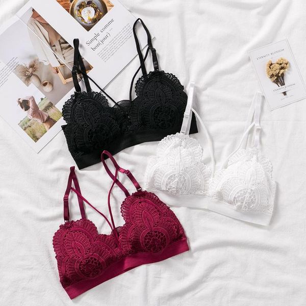 bras euplectella women' bra lace embroidery slim strap beauty back active push up padded soft thin bralette elastic lingeria, Red;black
bras euplectella women' bra lace embroidery slim strap beauty back active push up padded soft thin bralette elastic lingeria, Red;black