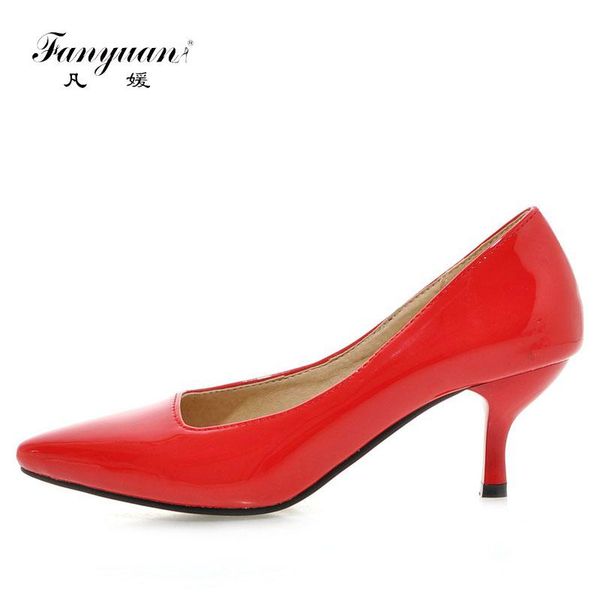 fanyuan heels 30-48 woman shoes pu leather inside low women pumps stiletto women's work shoe pointed toe wedding dress, Black
fanyuan heels 30-48 woman shoes pu leather inside low women pumps stiletto women's work shoe pointed toe wedding dress, Black