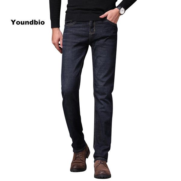 men's jeans men brand business casual stretch slim office formal autumn denim pants solid lightweight straight trousers male, Blue
men's jeans men brand business casual stretch slim office formal autumn denim pants solid lightweight straight trousers male, Blue