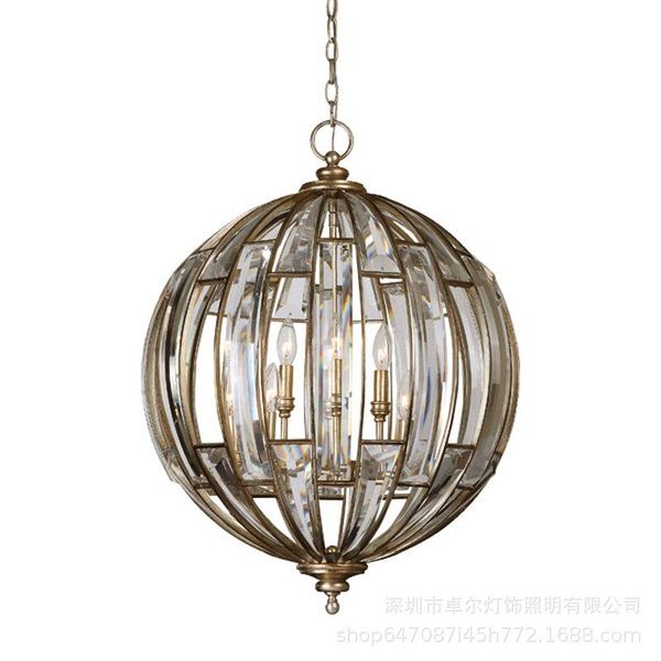 pendant lamps american-made old crystal chandelier french personality creative decoration bedroom restaurant spherical
pendant lamps american-made old crystal chandelier french personality creative decoration bedroom restaurant spherical