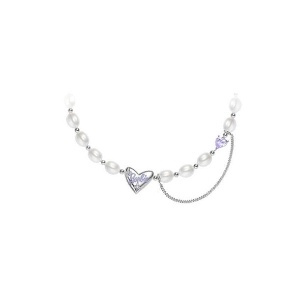chains exaggerated pearl necklace metal chain pendant personality love diamond choker, Silver
chains exaggerated pearl necklace metal chain pendant personality love diamond choker, Silver