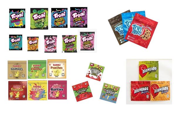in stock 12 types medicated trolli mylar bag trrlli errlli sour edibles gummies packaging smell proof resealable zipper pouch 600mg baribo a
in stock 12 types medicated trolli mylar bag trrlli errlli sour edibles gummies packaging smell proof resealable zipper pouch 600mg baribo a